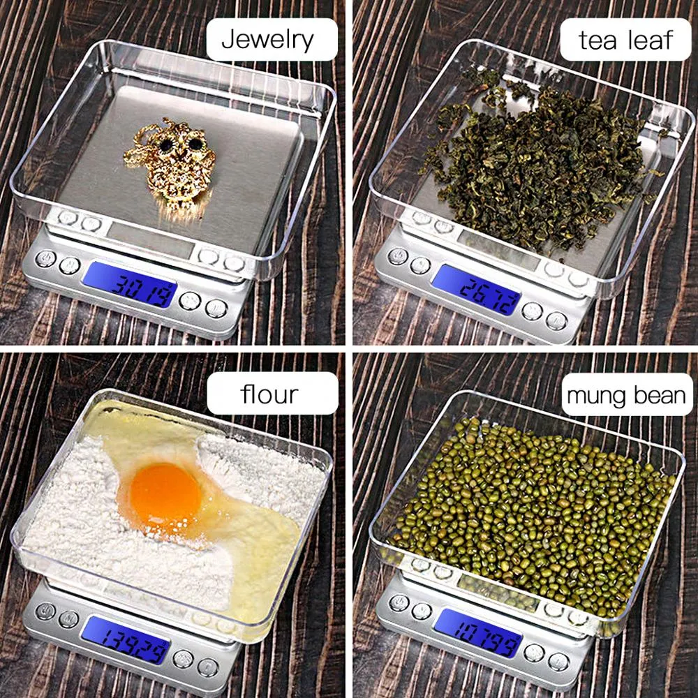 0.01/ 0.1/1G Digital Pocket Kitchen Scale 0.01G Precision Backlight Weighing Scale Measuring Tools 0