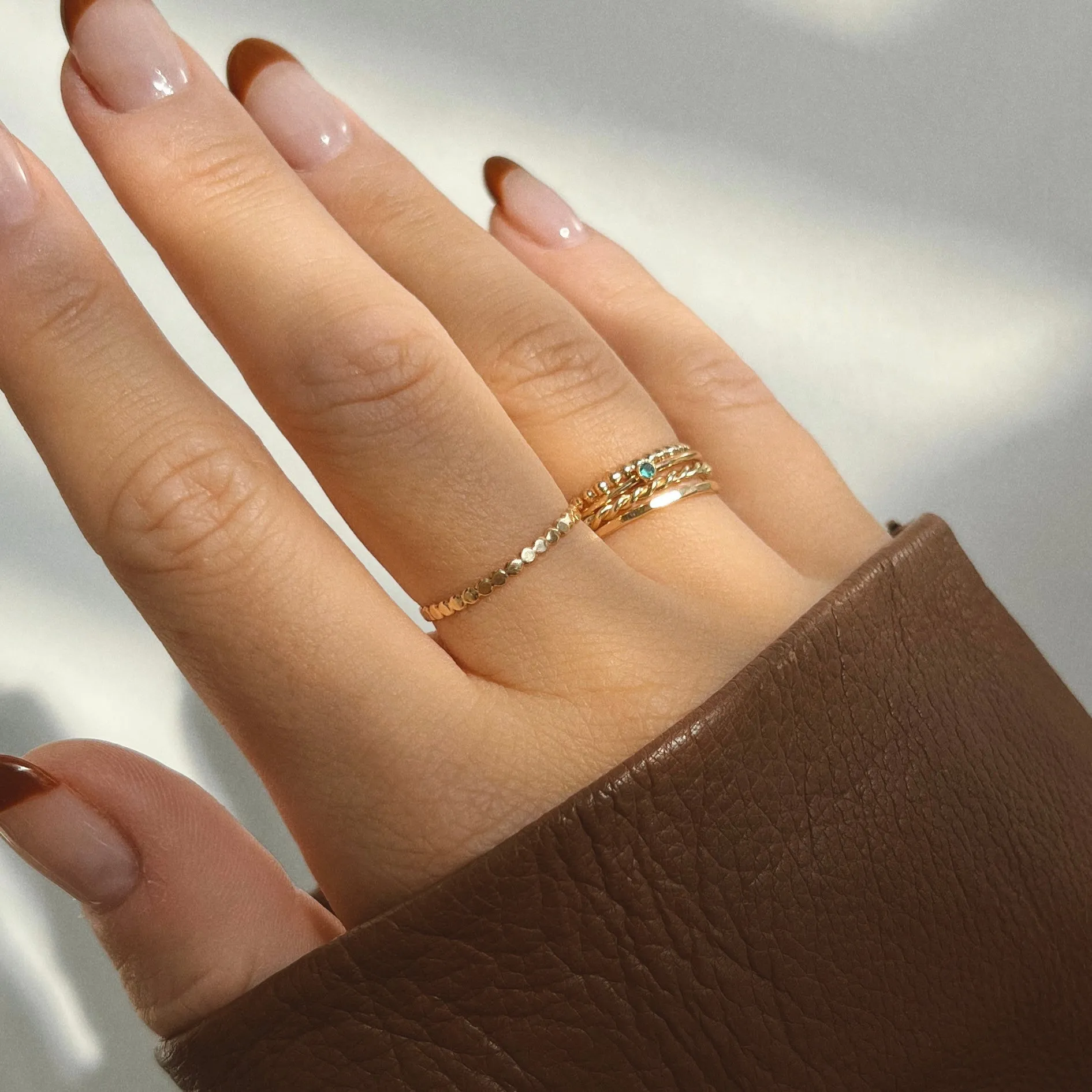 14k Lasso Stacking Ring