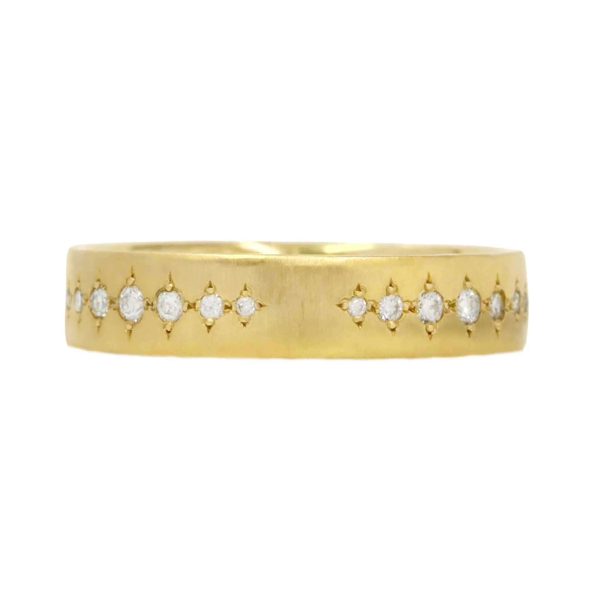 18K Gold Graduated Diamond Band