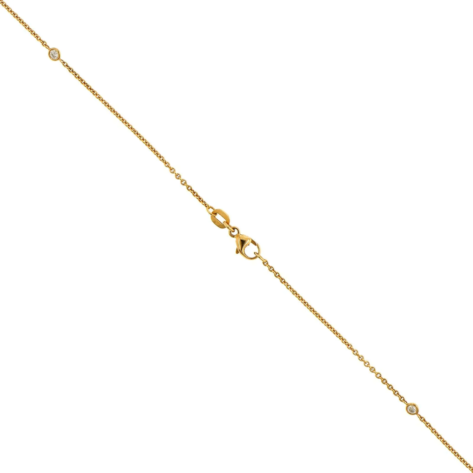 18K Yellow Gold Diamonds By The Yard Necklace