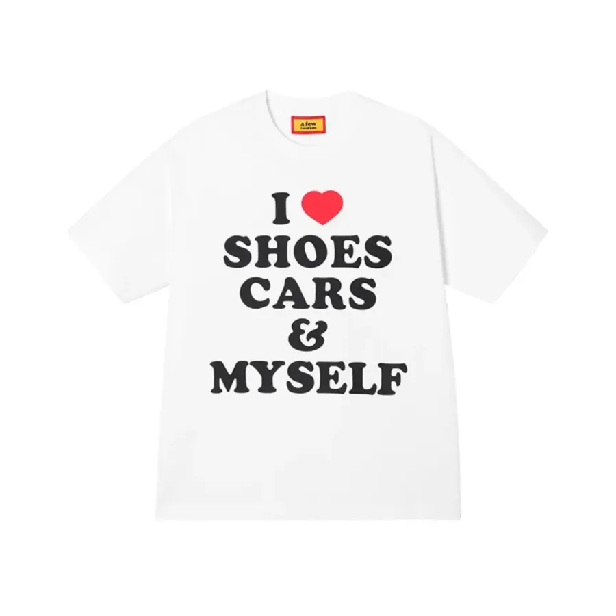 A Few Good Kids I Love Shoes Tee White