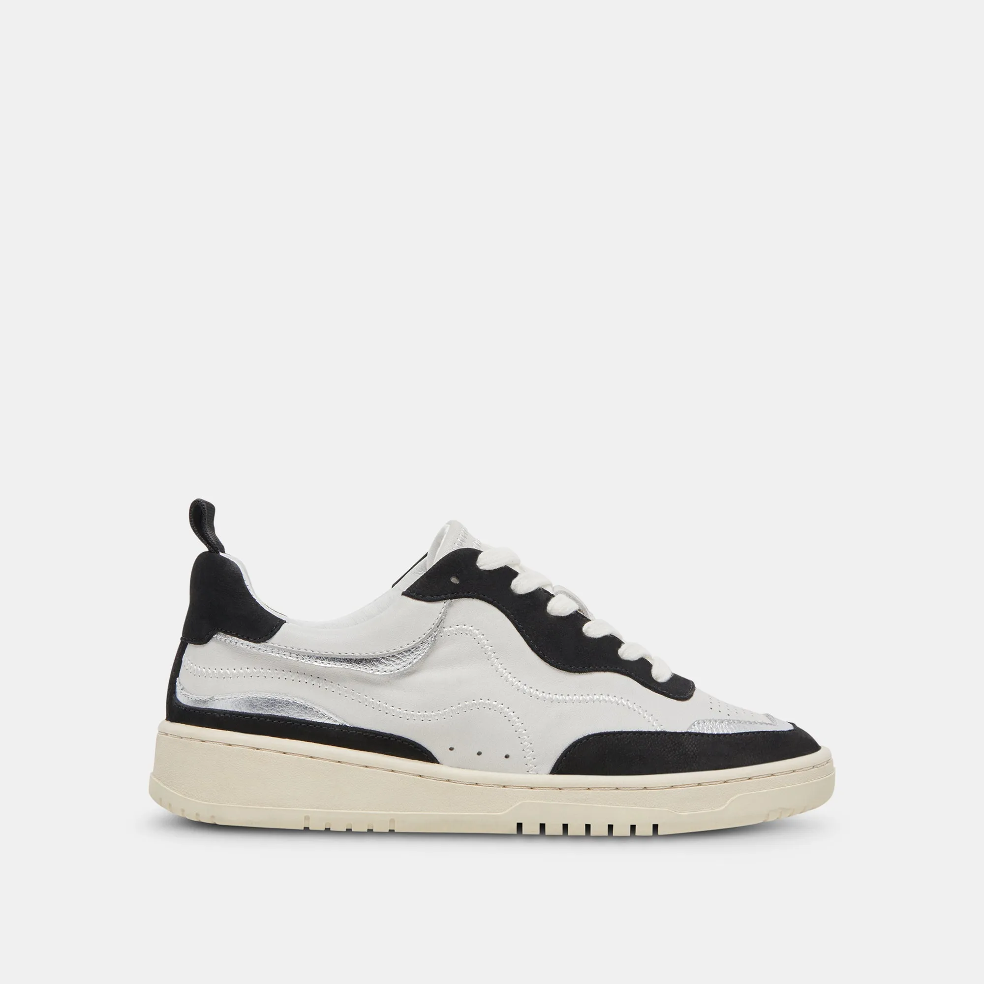 ADELLA SNEAKERS WHITE BLACK LEATHER