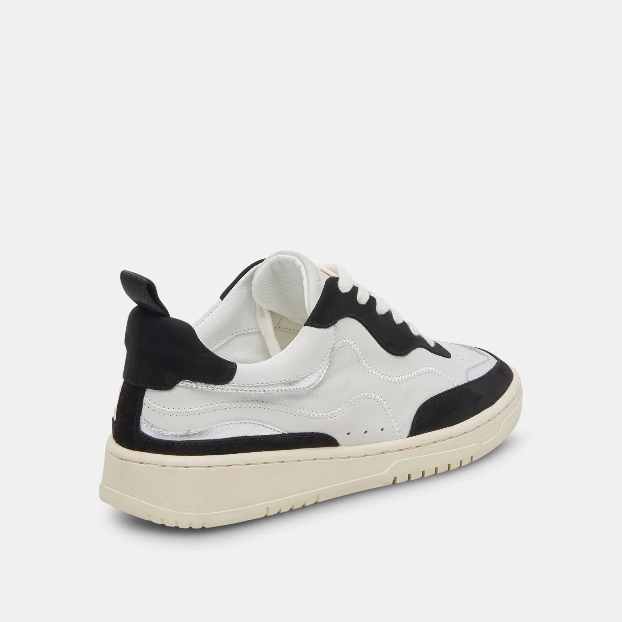 ADELLA SNEAKERS WHITE BLACK LEATHER