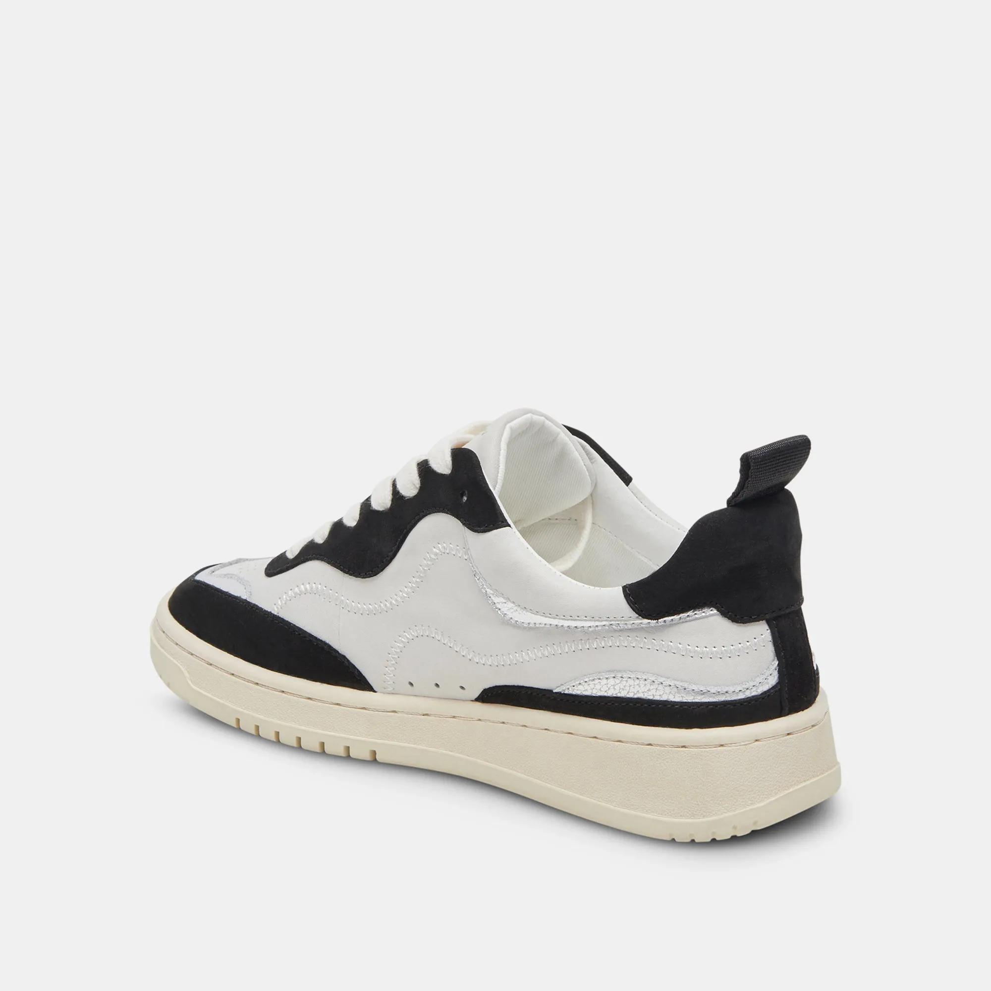 ADELLA SNEAKERS WHITE BLACK LEATHER