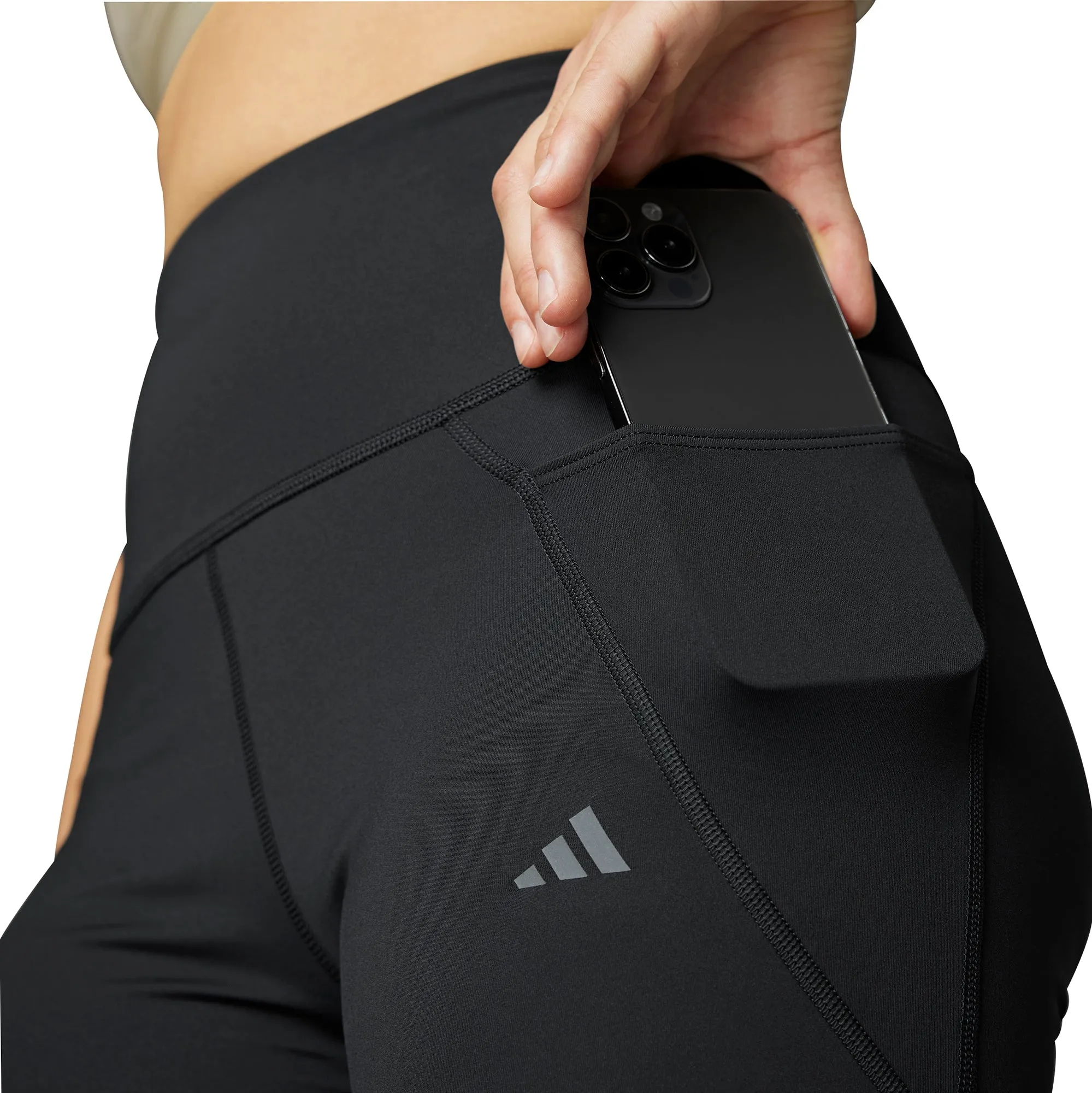 adidas Adizero Lite Womens Short Running Tights - Black