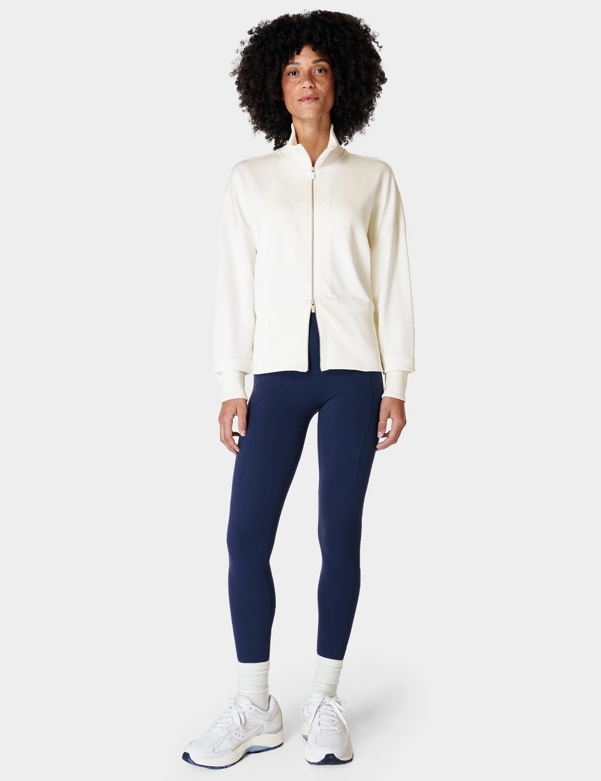 After Class Zip Up - Lily White