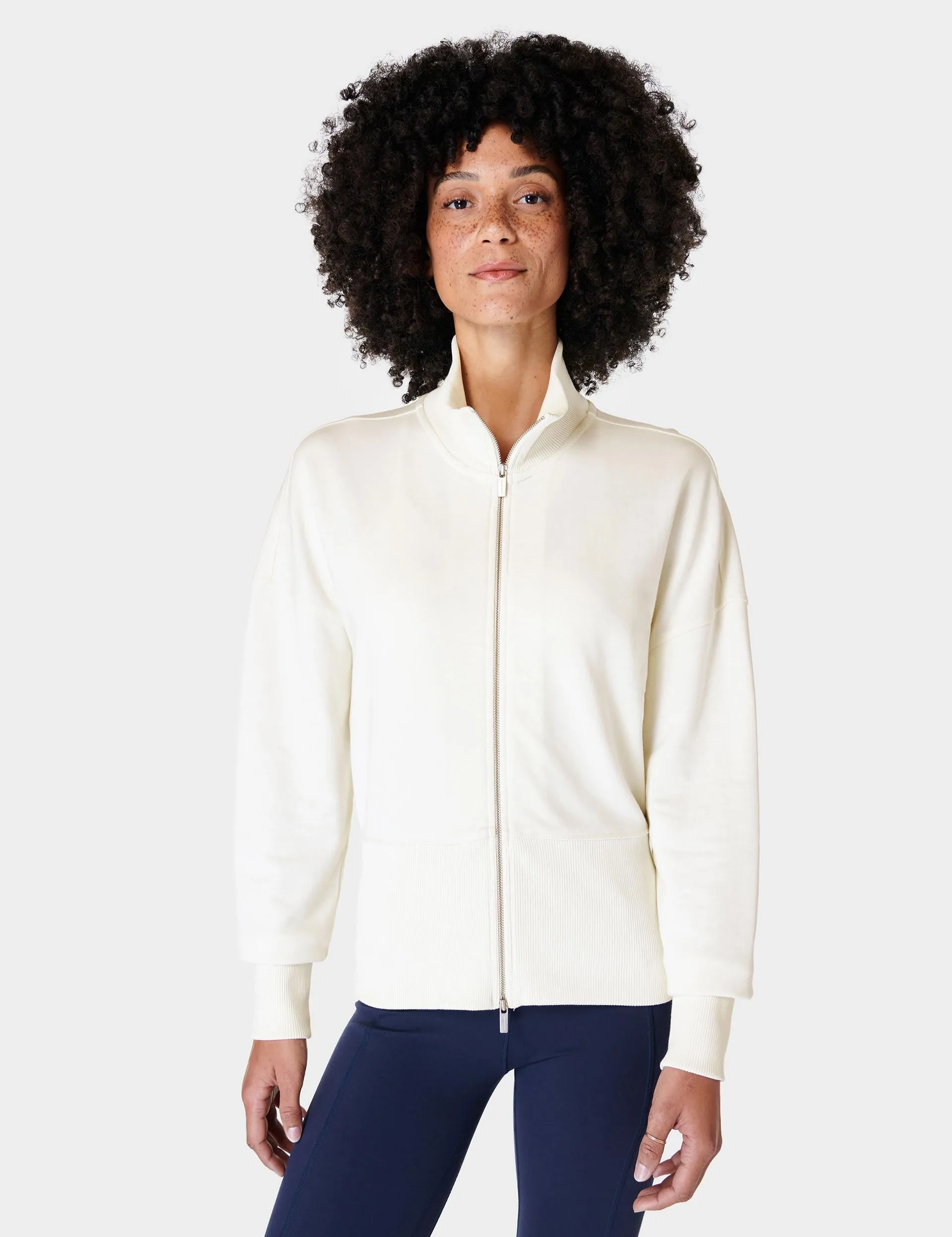 After Class Zip Up - Lily White