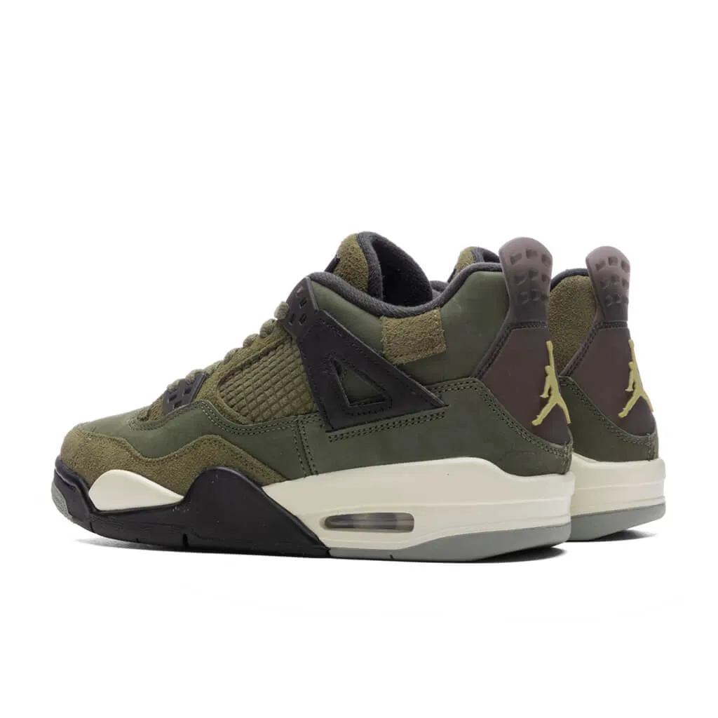 Air Jordan 4 Retro SE Craft (GS) - Medium Olive/Pale Vanilla/Cargo Khaki