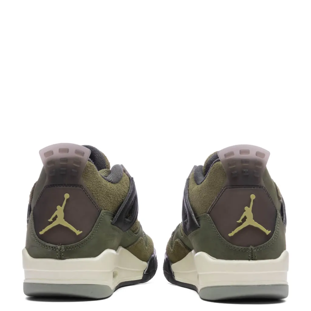 Air Jordan 4 Retro SE Craft (GS) - Medium Olive/Pale Vanilla/Cargo Khaki