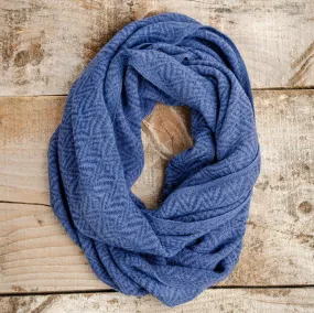 Alpaca Infinity scarf - True blue