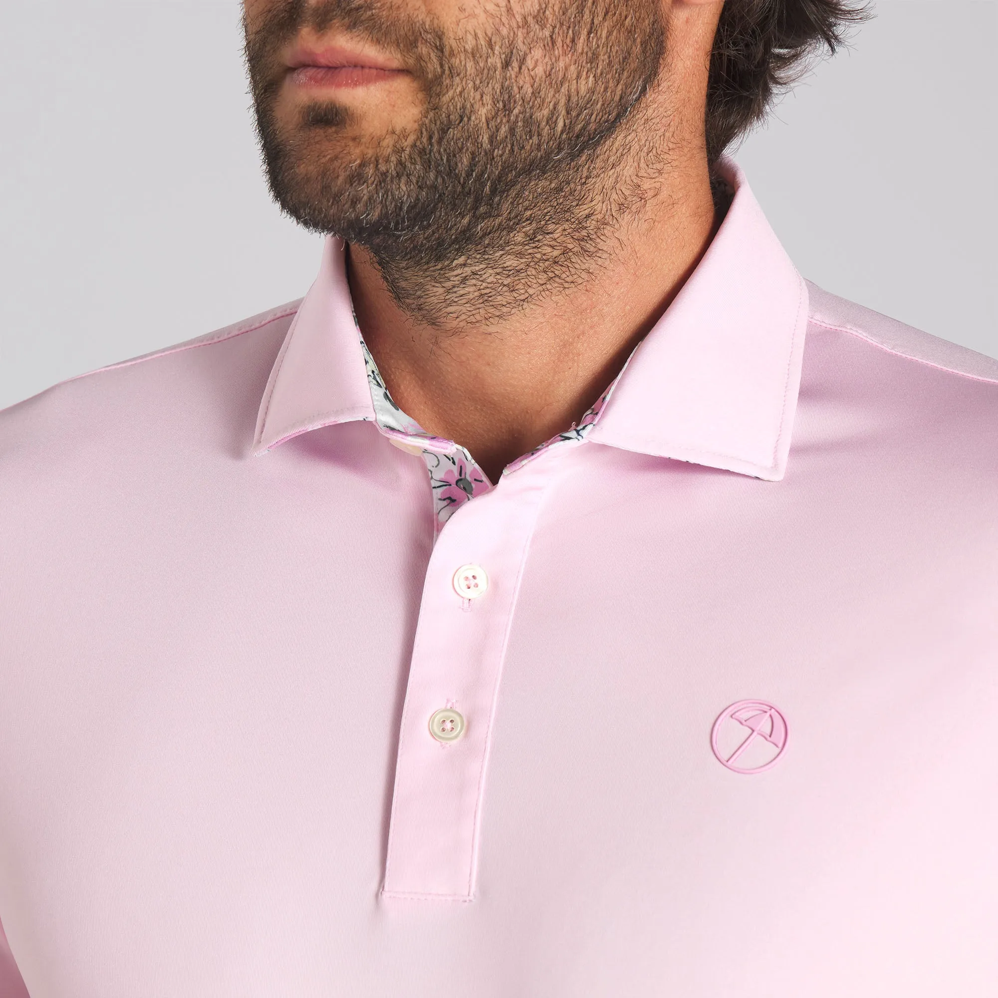 AP Floral Trim Golf Polo