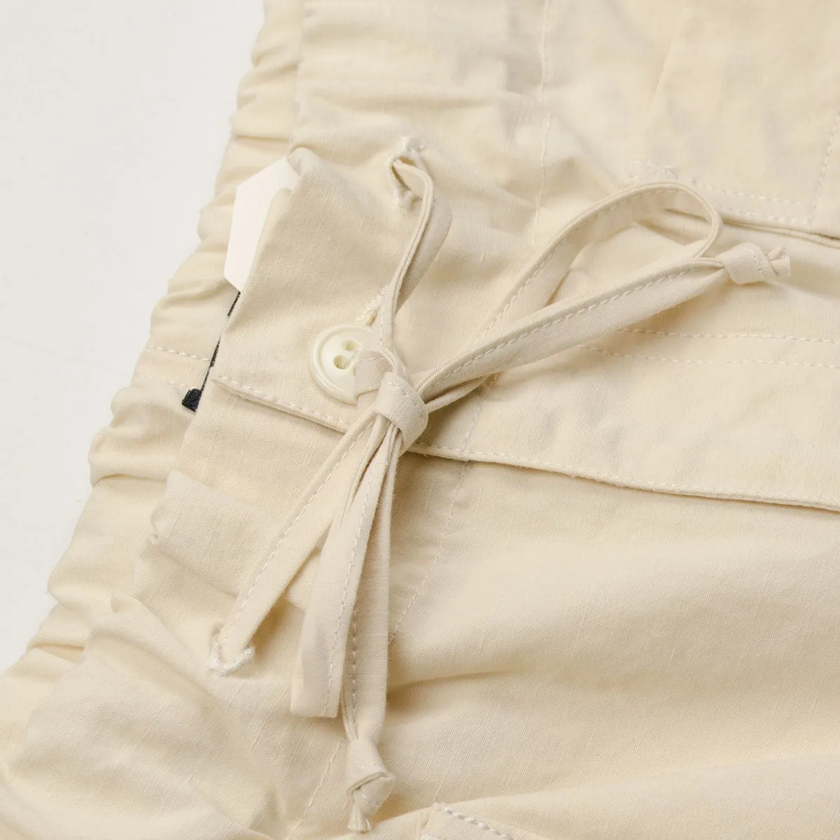 Arpenteur - Cargo Shorts Cotton / Linen Poplin - Ecru