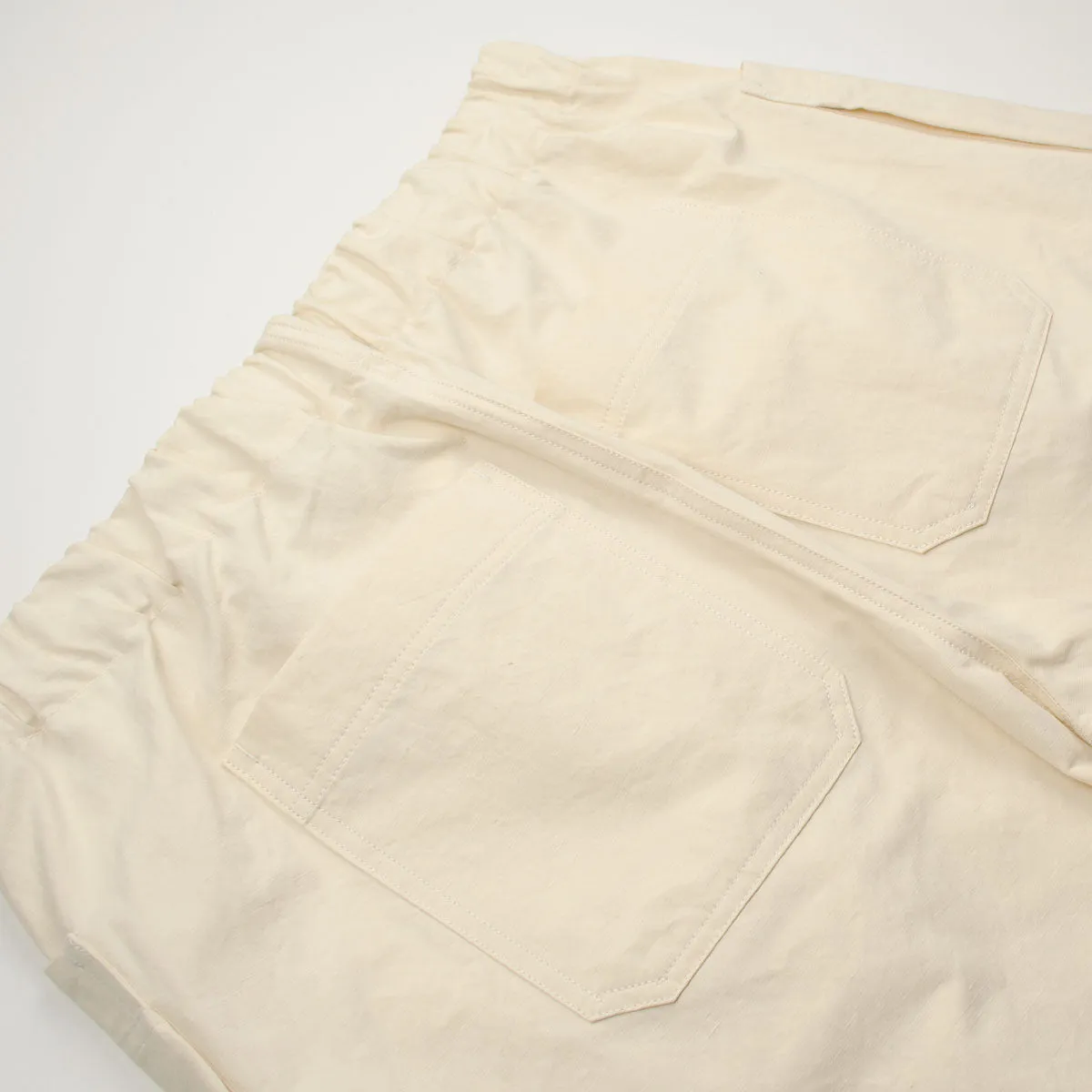 Arpenteur - Cargo Shorts Cotton / Linen Poplin - Ecru