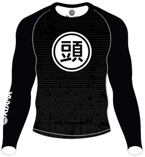 ATAMA BLACK RANKED RASH GUARD - LONG SLEEVE