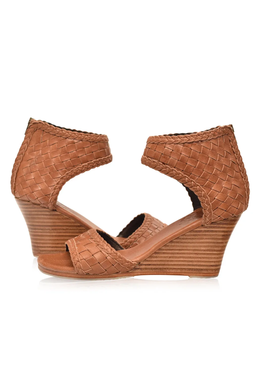 Athena Leather Wedges