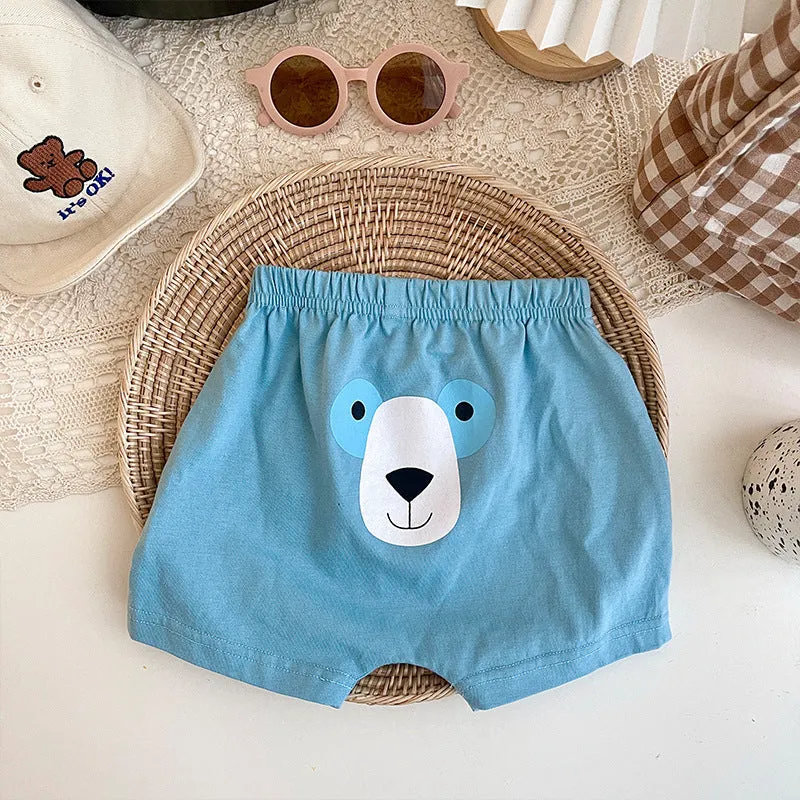 Baby Unisex Cartoon Print Shorts