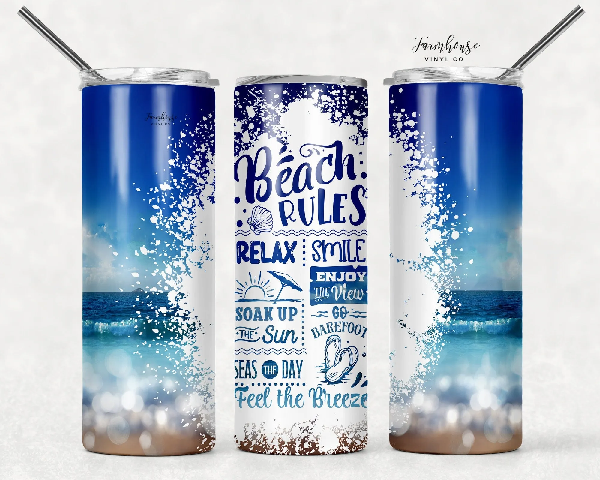 Beach Rules Tumbler