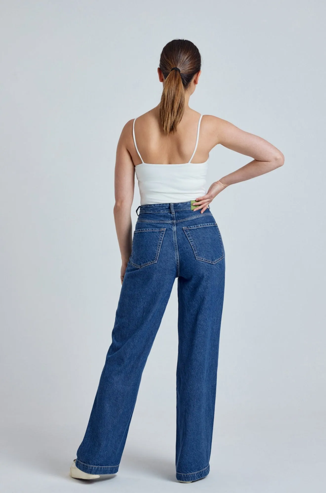 Beech Etta High Waist Wide Leg Jeans Pre Consumer Recycled Lyocell, Lyocell, Recycled Cotton and Acetate