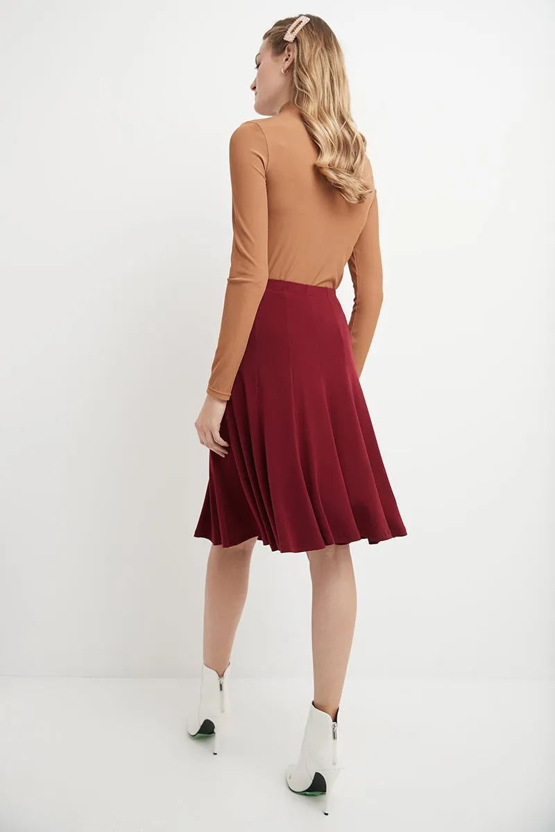 Bell Shaped Long Skirt with Flippy Flare