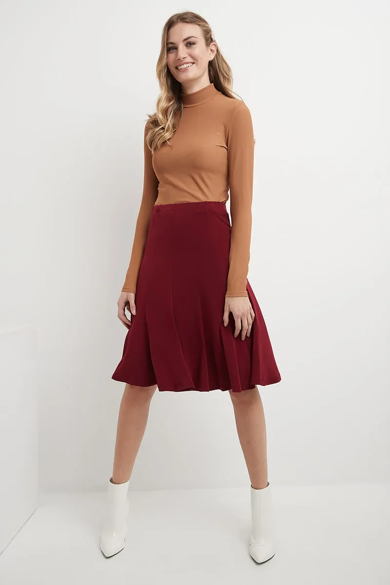 Bell Shaped Long Skirt with Flippy Flare