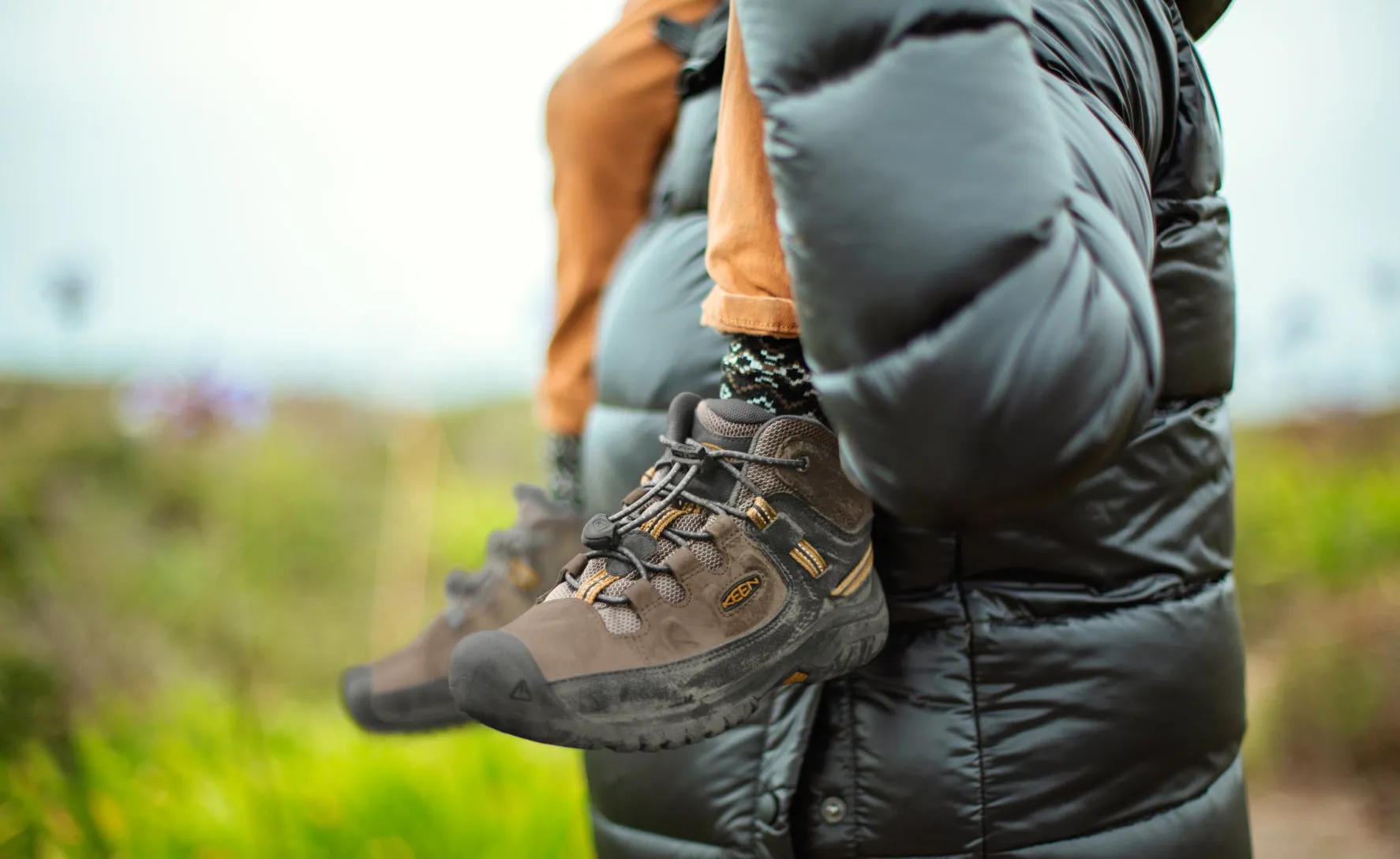 Big Kids' Targhee Waterproof Boot  |  Steel Grey/Porcelain