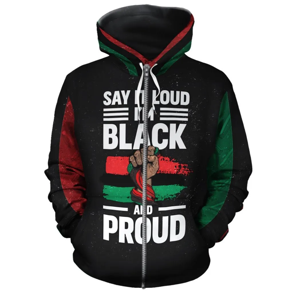 Black & Proud All-over Hoodie