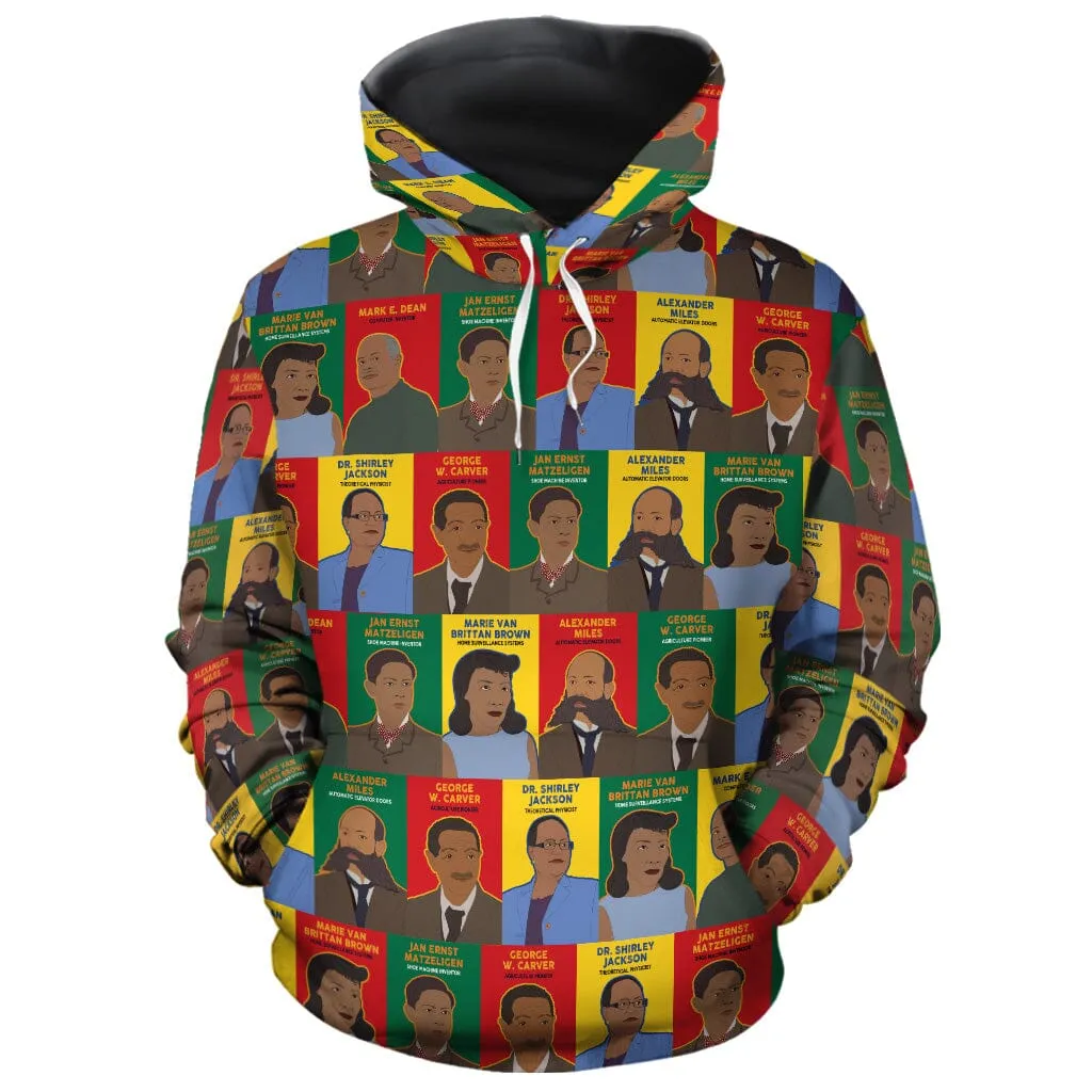 Black Inventors All-over Hoodie