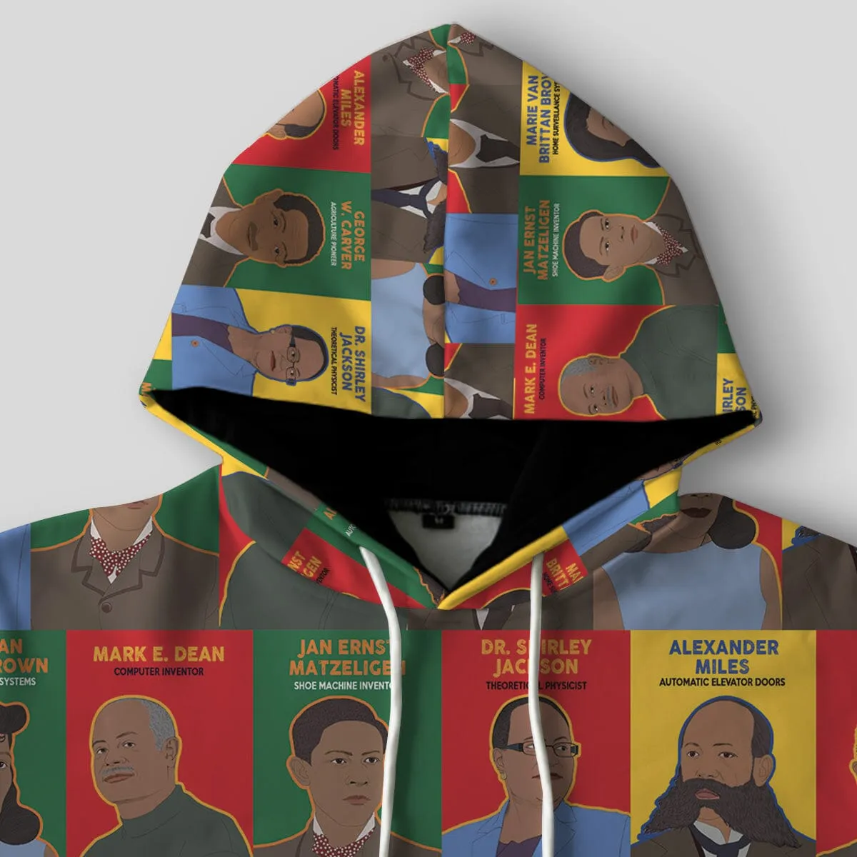 Black Inventors All-over Hoodie