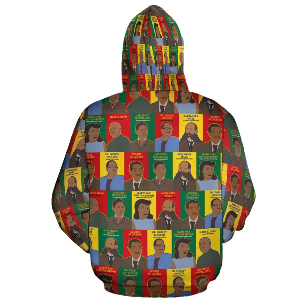 Black Inventors All-over Hoodie