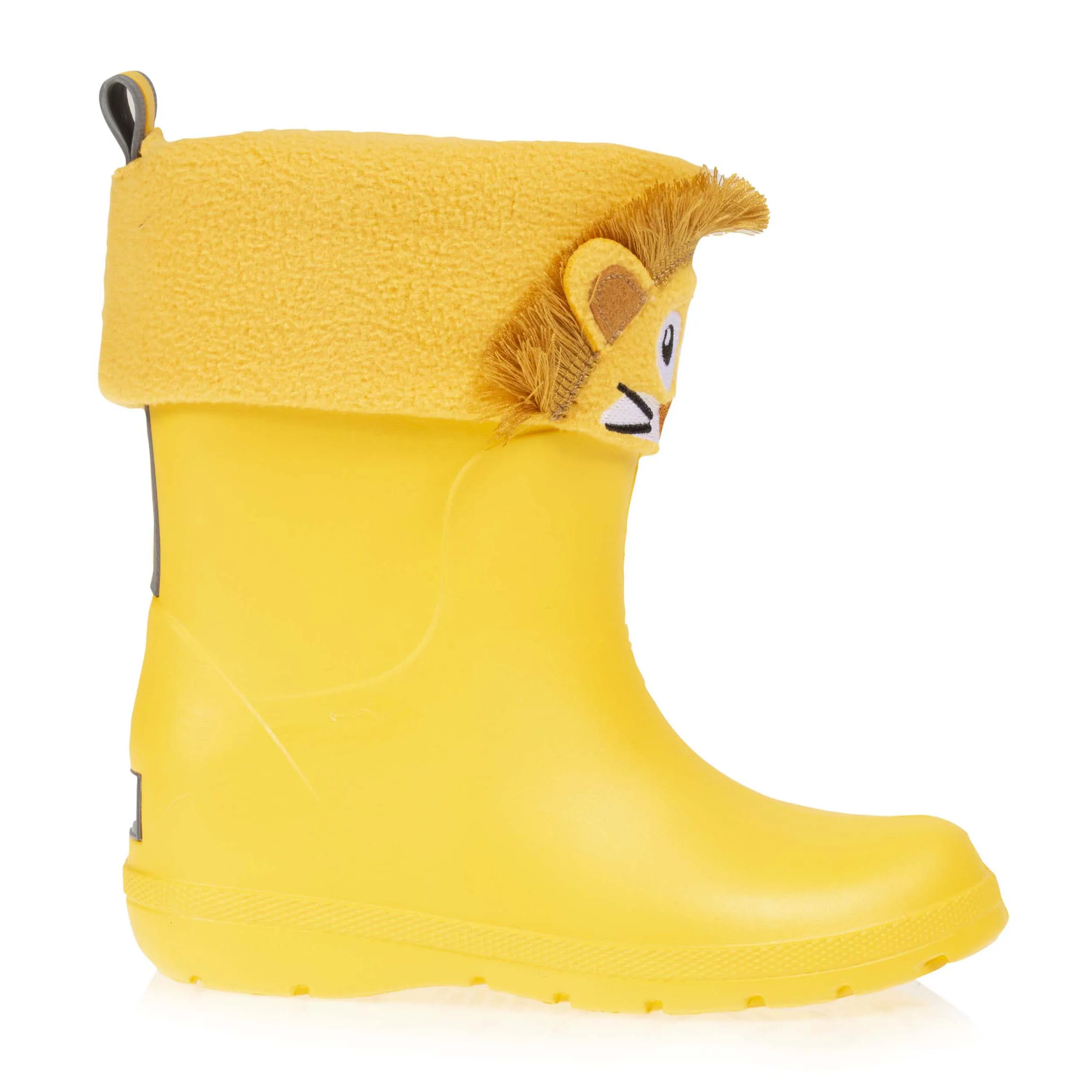 Bottes de pluie Enfant Jaune et chaussette amovible