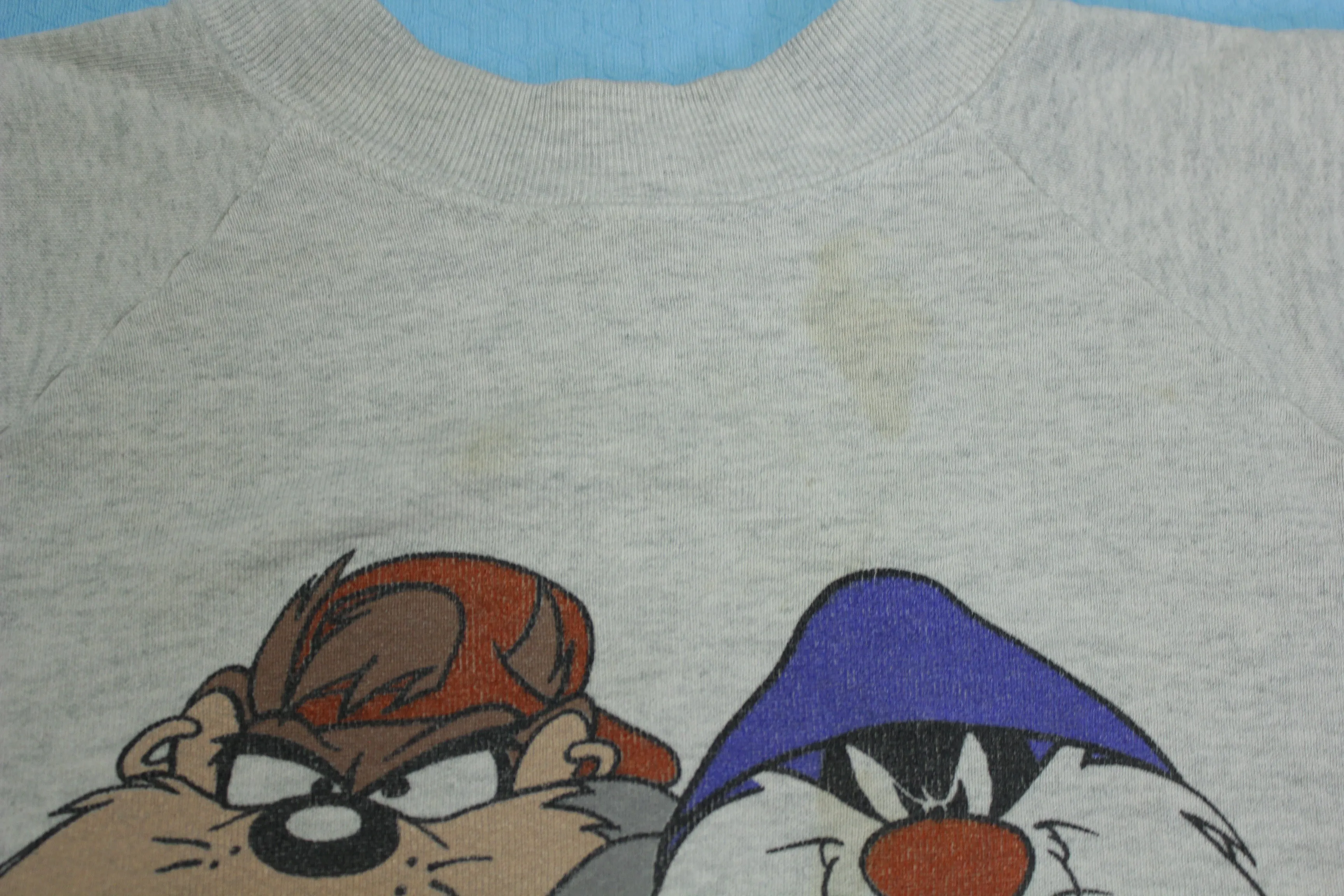 Bugs Bunny Taz and Sylvester Vintage 90's Street Gangster Hip Hop Crewneck Sweatshirt