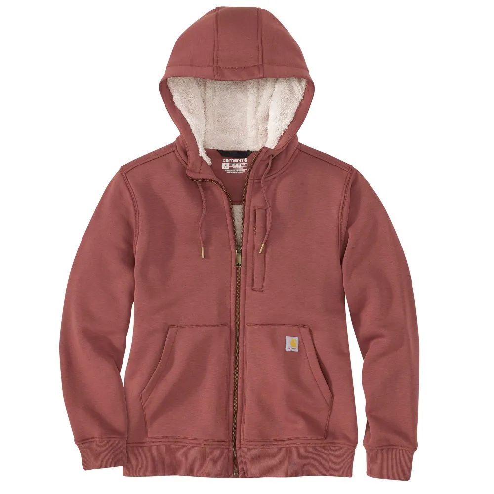 'Carhartt' Women's Midweight Sherpa Lined Full Zip Hoodie - Sable