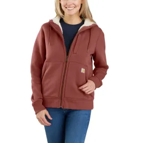 'Carhartt' Women's Midweight Sherpa Lined Full Zip Hoodie - Sable