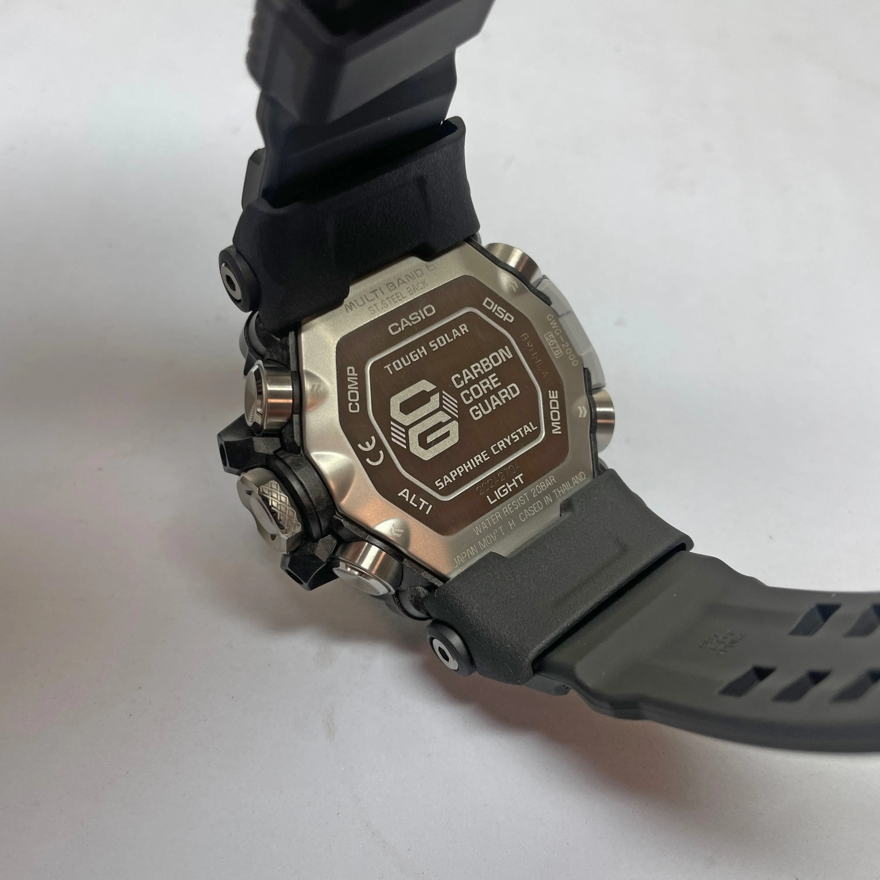 CASIO G-Shock GWG2000-1A1 Mudmaster Carbon Triple Sensor Black Watch