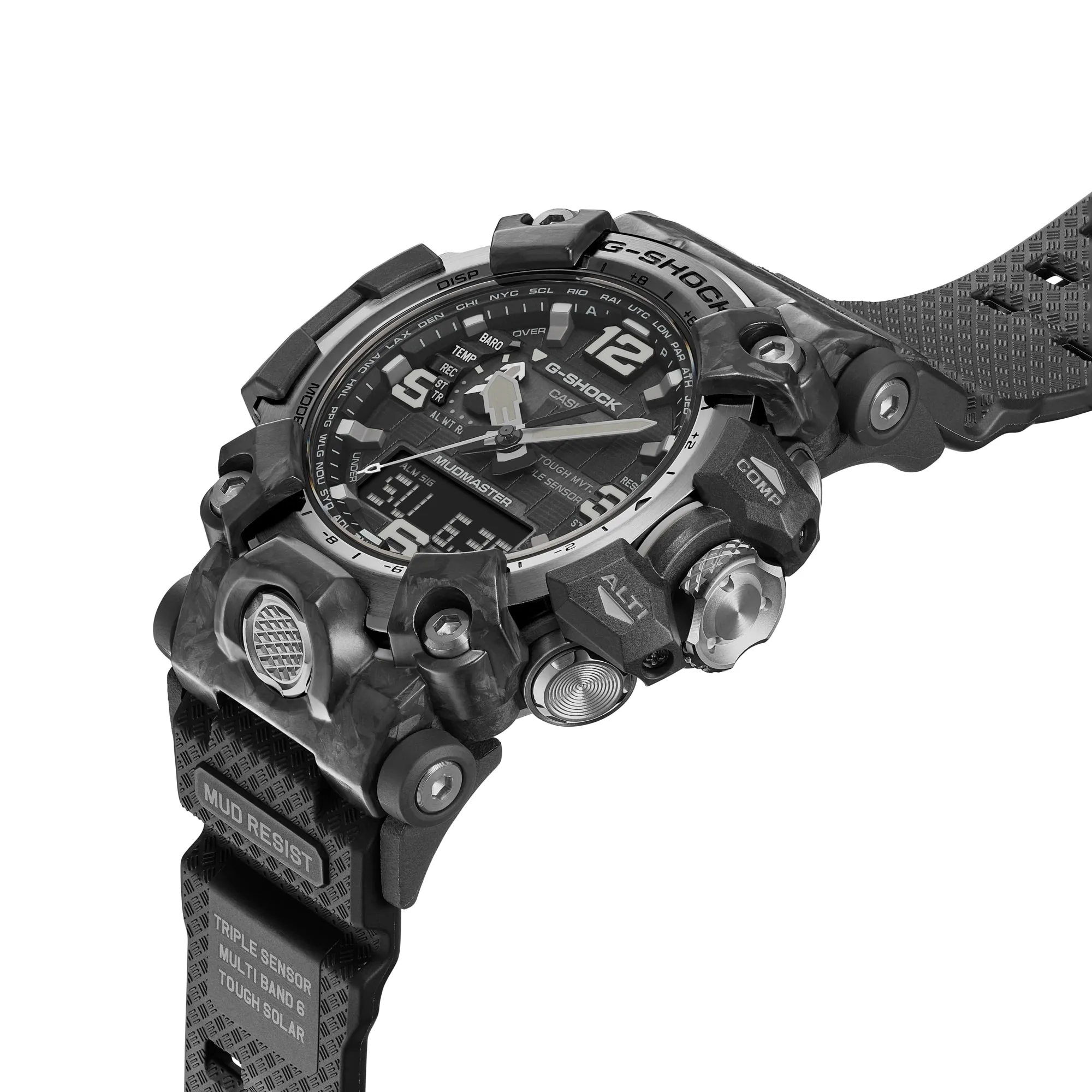 CASIO G-Shock GWG2000-1A1 Mudmaster Carbon Triple Sensor Black Watch