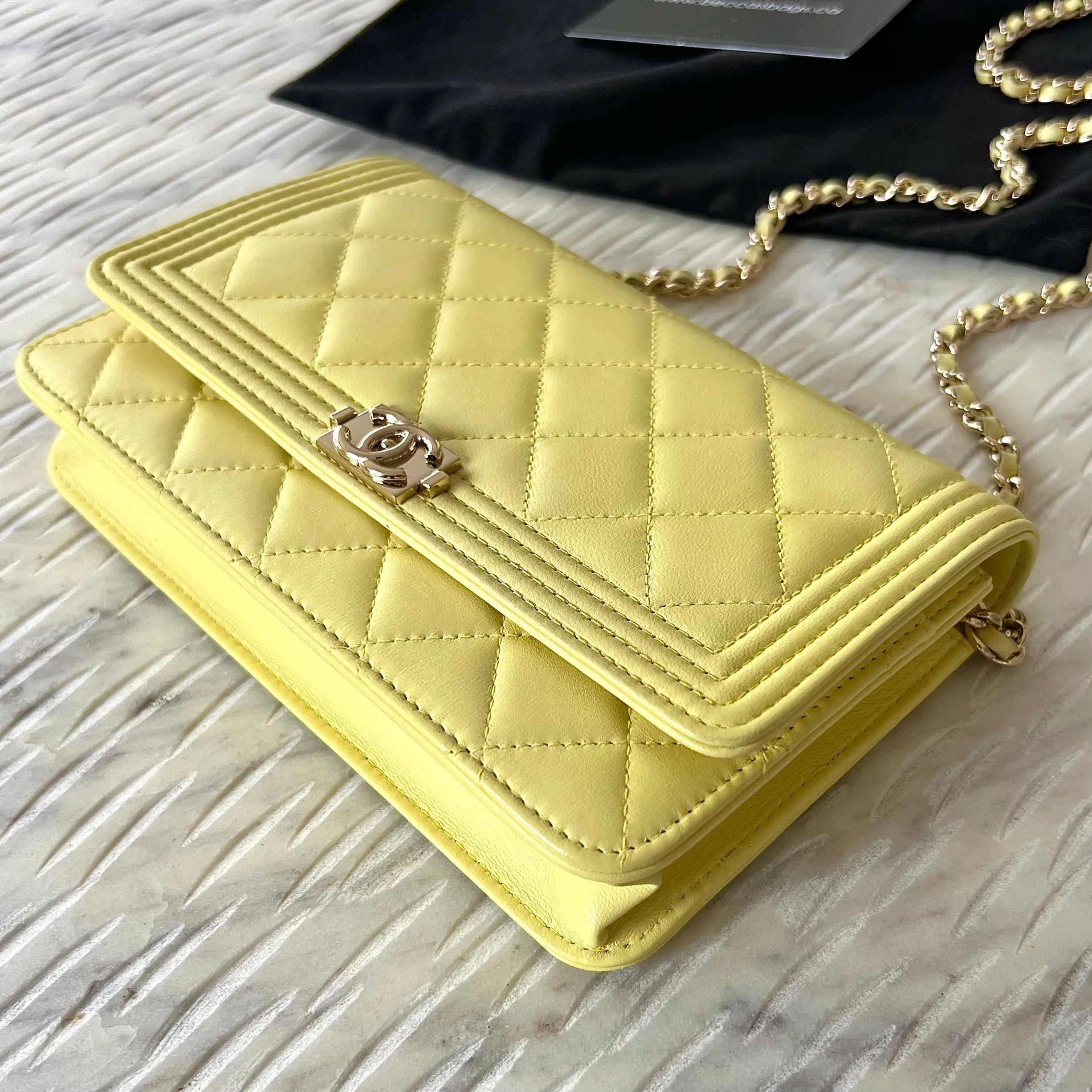 Chanel Le Boy Wallet On Chain Bag