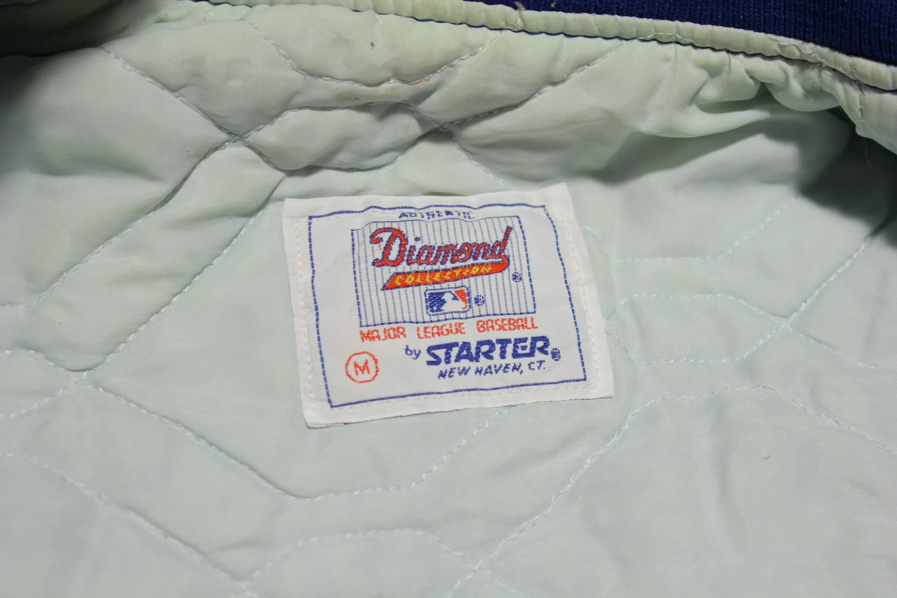 Chicago Cubs Diamond Collection Vintage 80s Made in USA Satin Starter Jacket