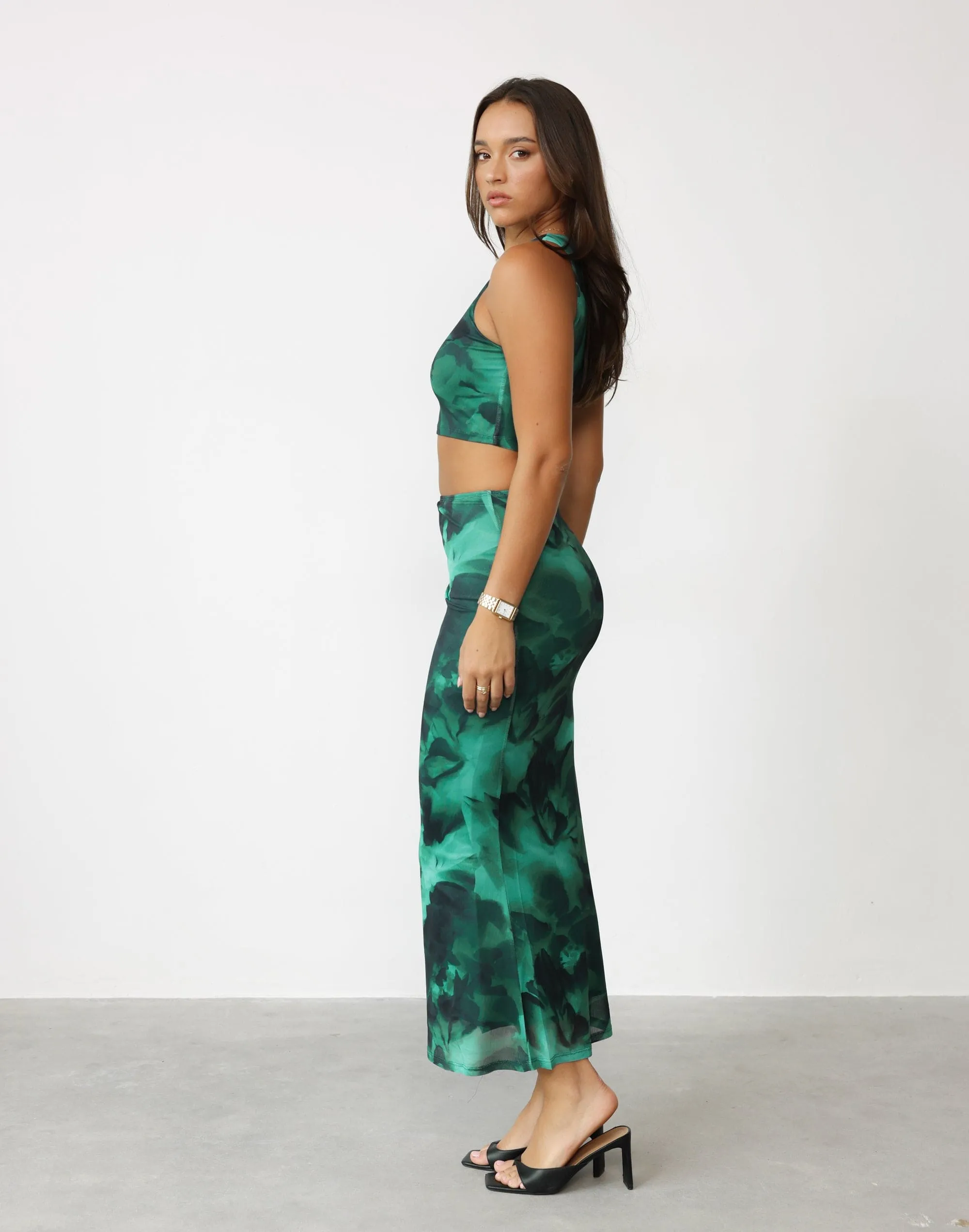 Clare Maxi Skirt (Jade)