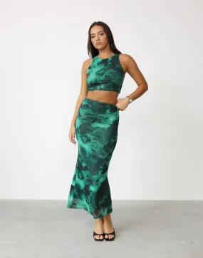 Clare Maxi Skirt (Jade)