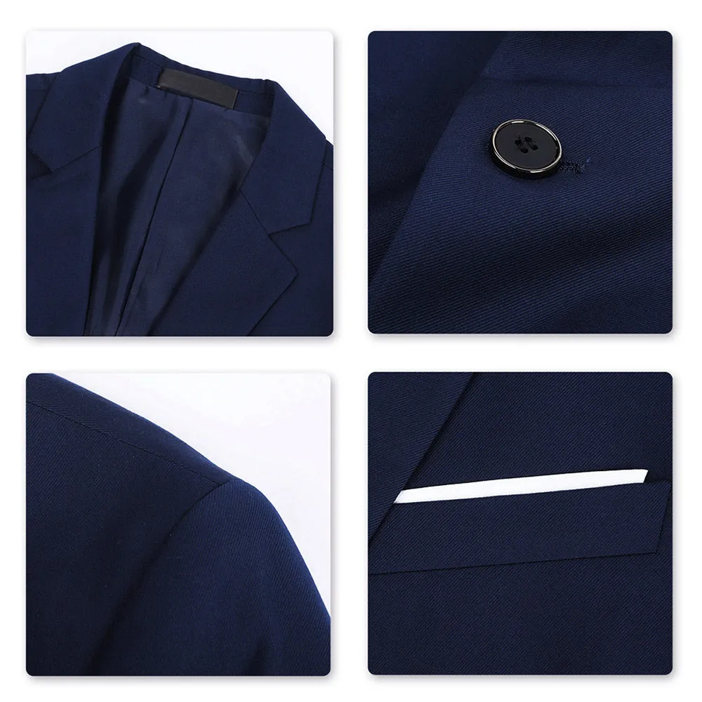 Classic Blue Blazer Two Buttons Blazer