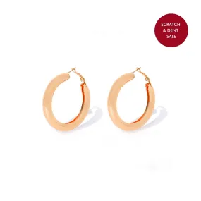 Classic Bold Gold Hoops Earring - Sample