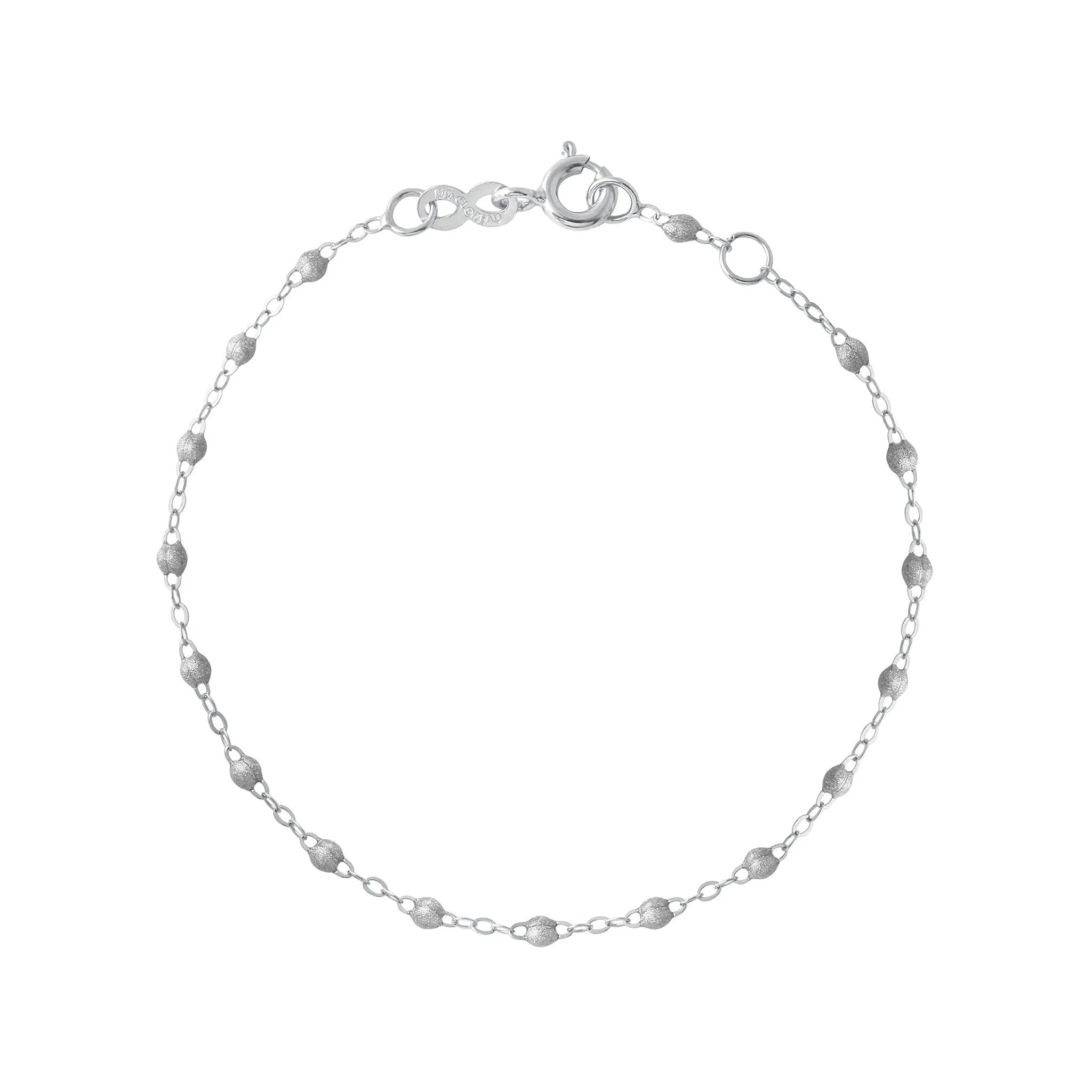 Classic Gigi Silver bracelet, White Gold, 7.5"