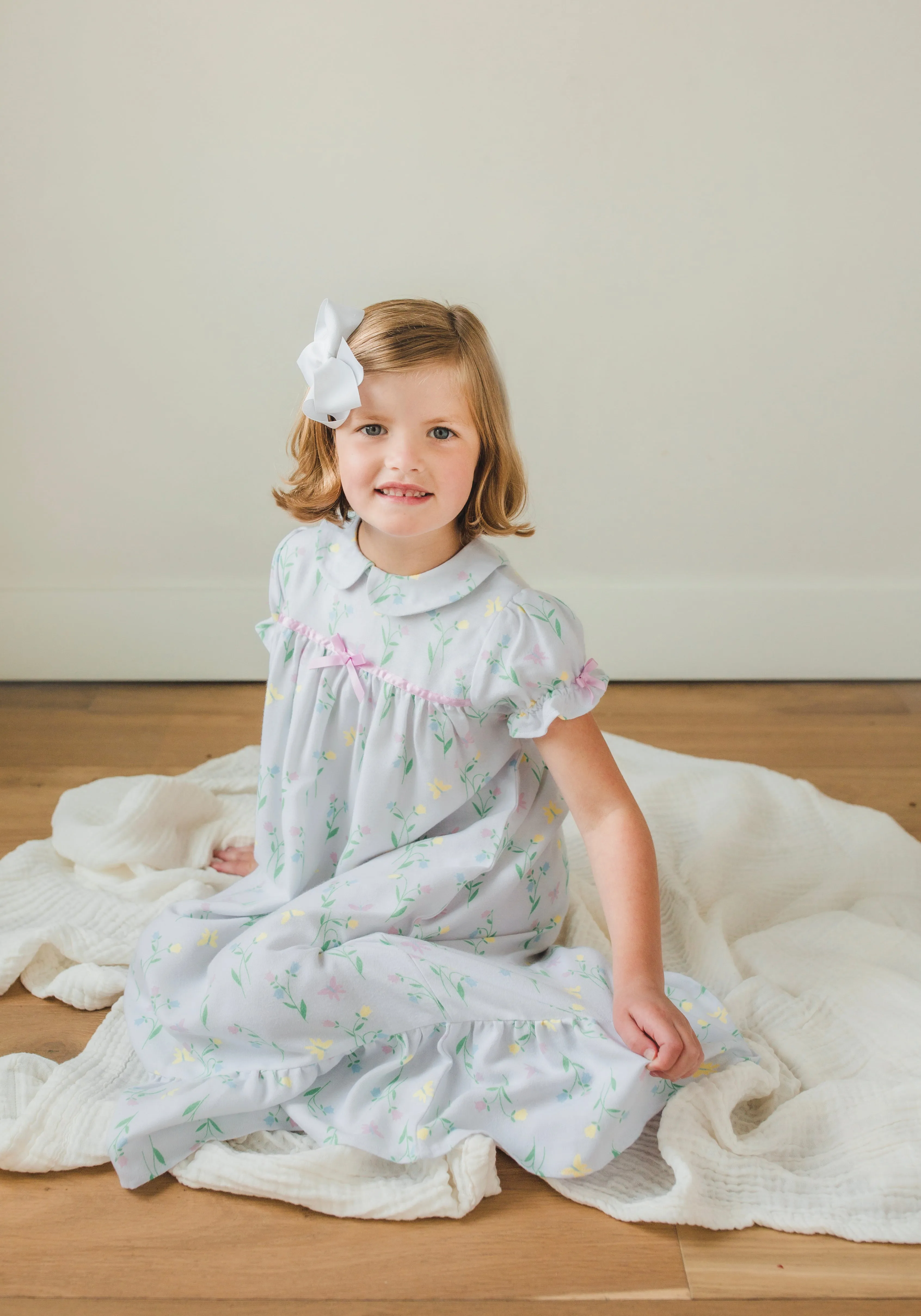 Classic Short Sleeve Nightgown - Butterfly Garden