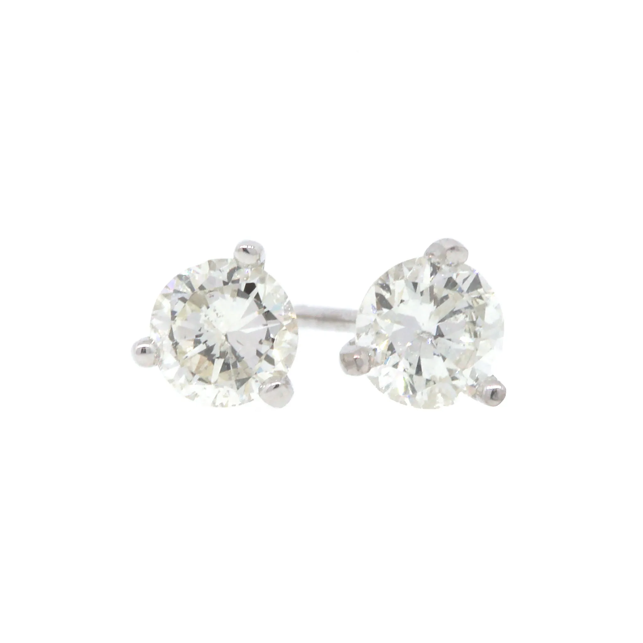 Classic White Gold Diamond Studs Earrings