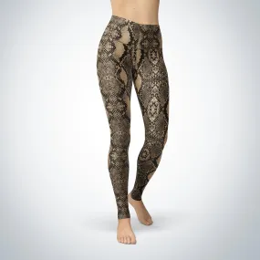 Colored Snake Eve Yoga Legging