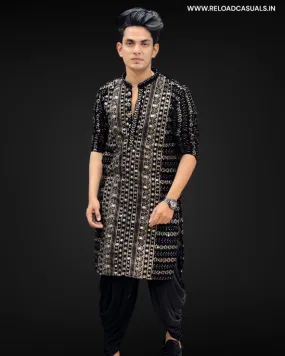 Complete Work Designer Kurta & Pyjama - Combo