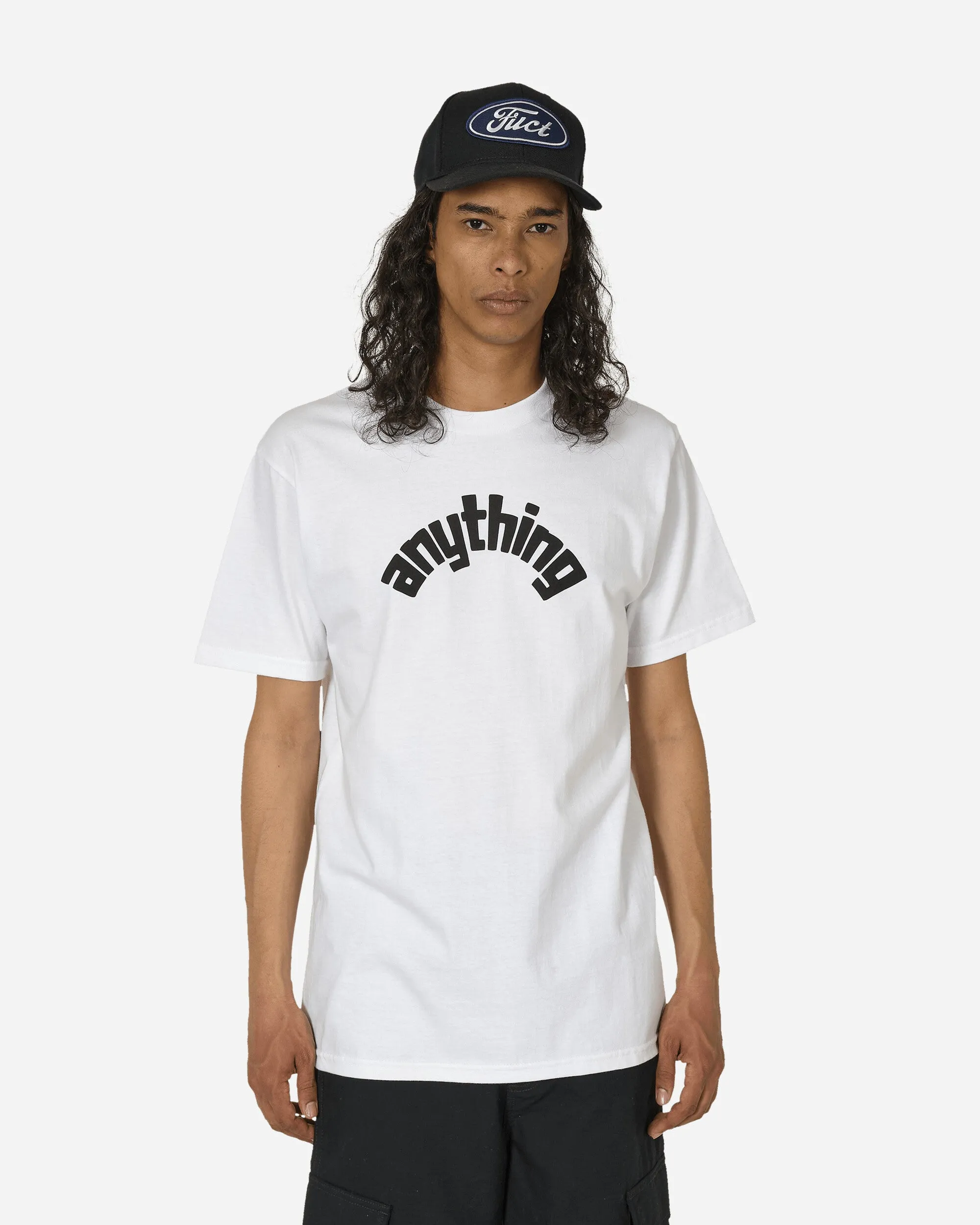 Curved Logo T-Shirt White / Black