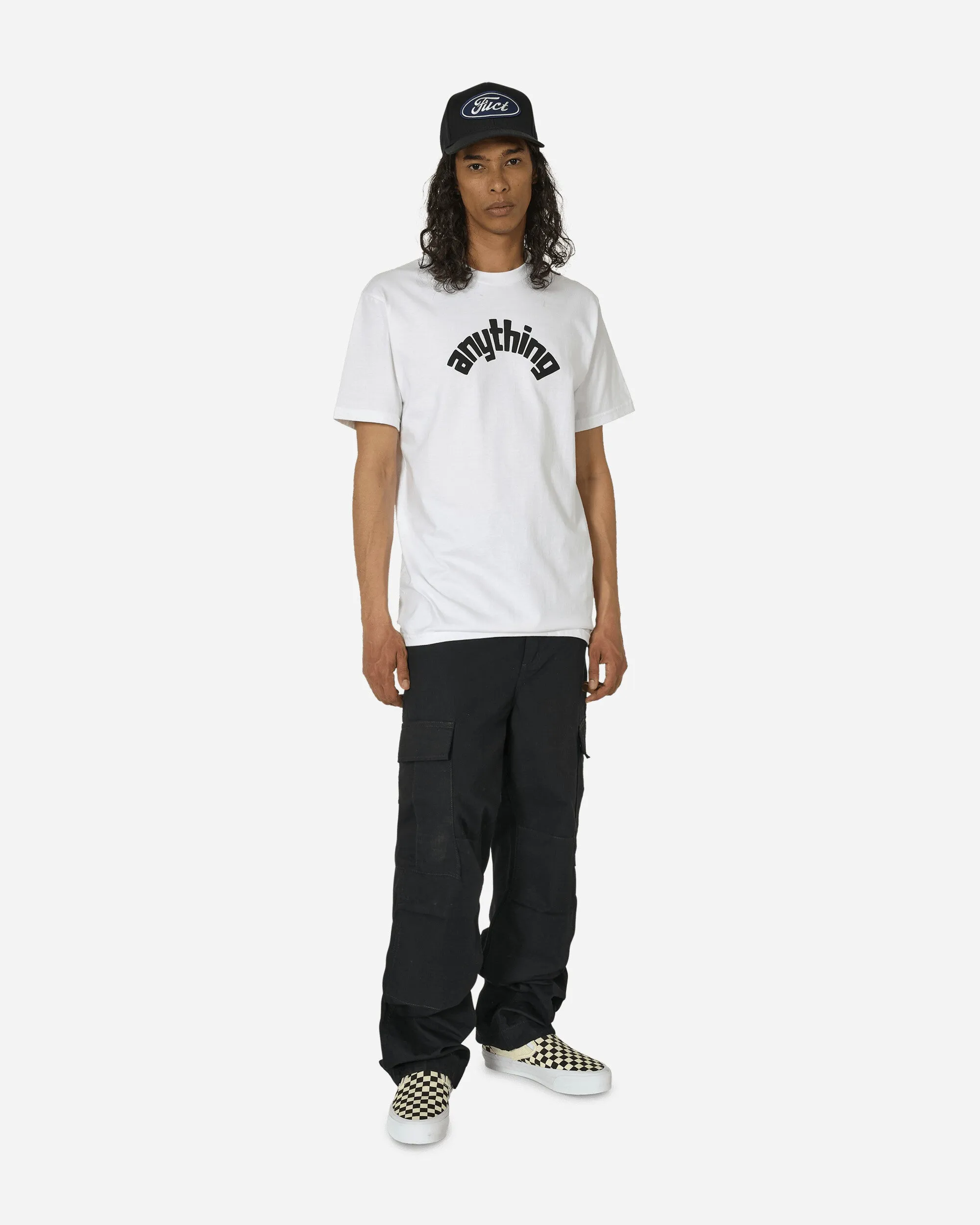 Curved Logo T-Shirt White / Black