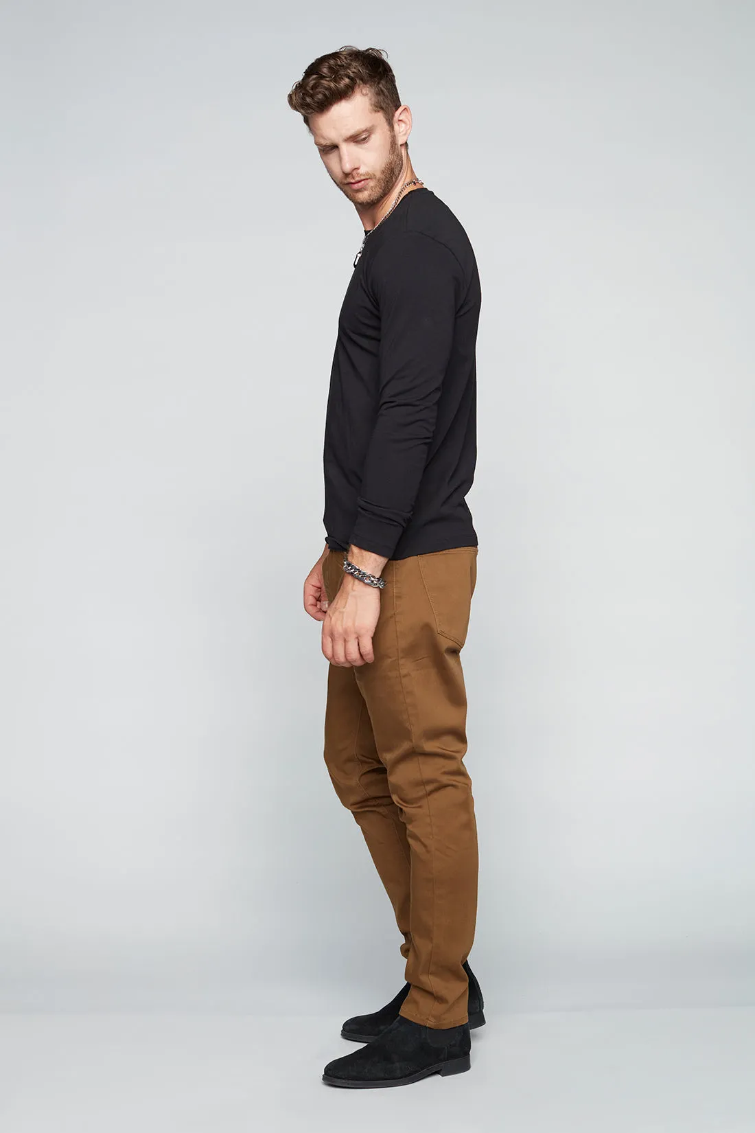 Deluxe 5 Pocket Slim Fit Pants - Tobacco