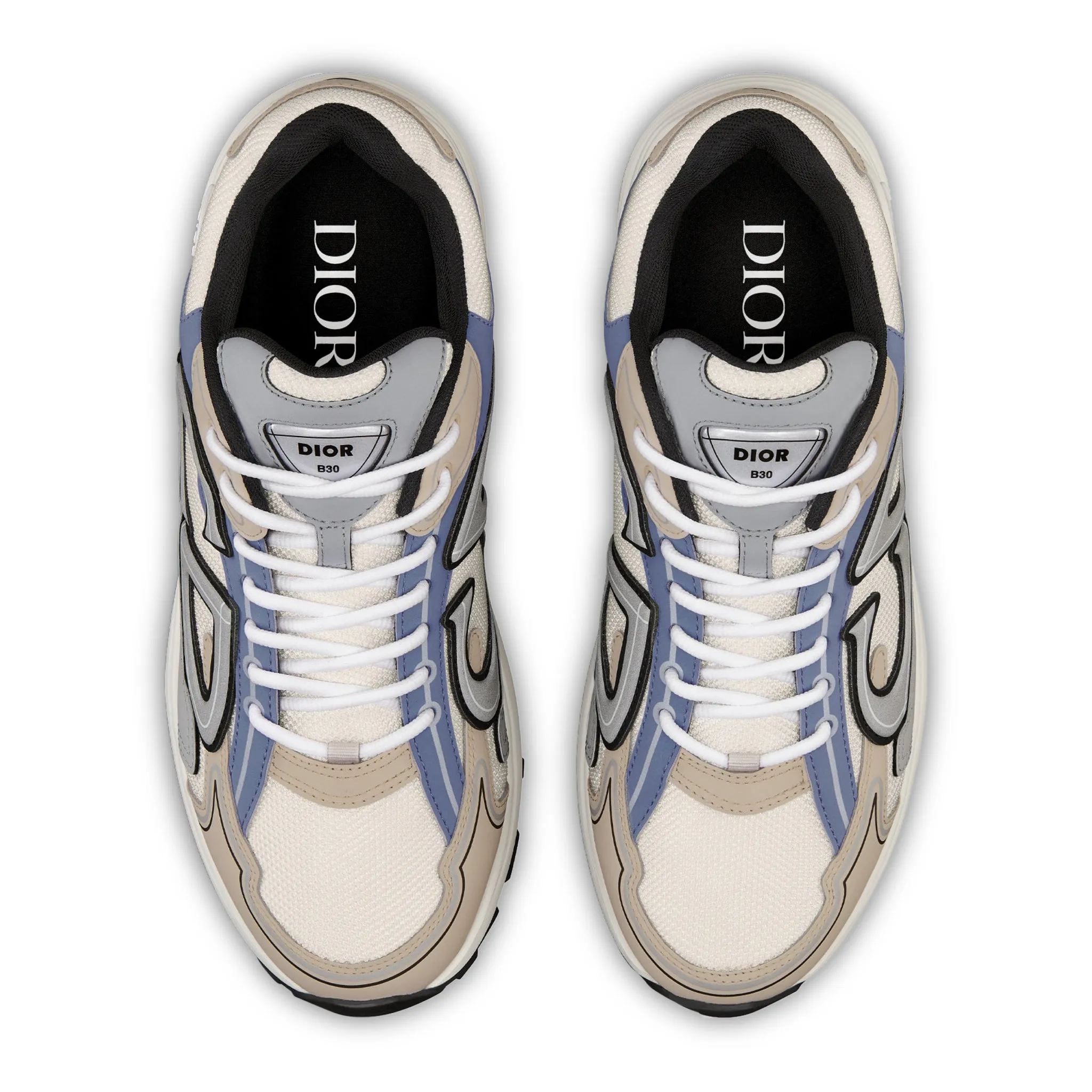 Dior B30 Cream Beige Blue Grey Trainer